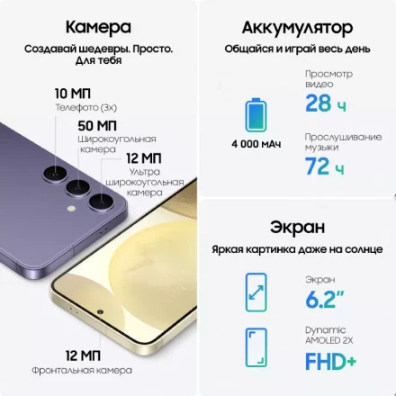 Смартфон Samsung Galaxy S24 8/128GB